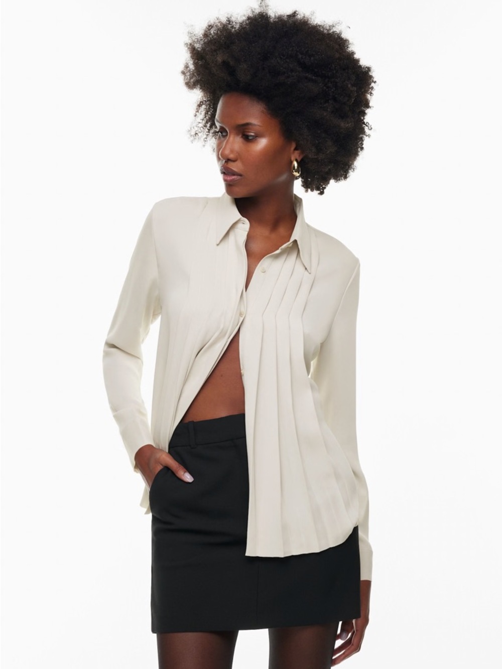 Aritzia Pleated Blouse